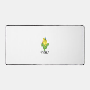 Funny Uni Corn Unicorn Corn Lovers Corn Farmer Tan Desk Mat