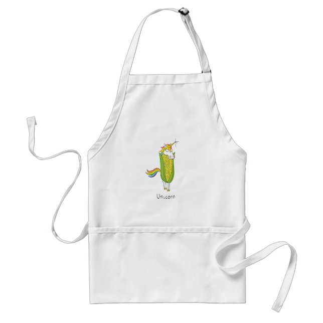 Funny Unicorn Cute Kids Cartoon Standard Apron (Front)