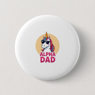 Funny Unicorn Dad Laufey Men Father's Day Christma 6 Cm Round Badge