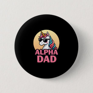 Funny Unicorn Dad Laufey Men Father's Day Christma 6 Cm Round Badge