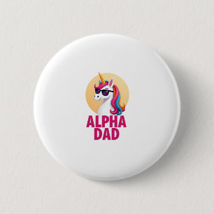 Funny Unicorn Dad Laufey Men Father's Day Christma 6 Cm Round Badge