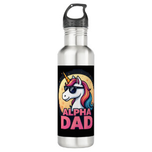 Funny Unicorn Dad Laufey Men Father's Day Christma 710 Ml Water Bottle