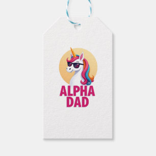 Funny Unicorn Dad Laufey Men Father's Day Christma Gift Tags
