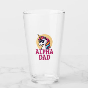 Funny Unicorn Dad Laufey Men Father's Day Christma Glass