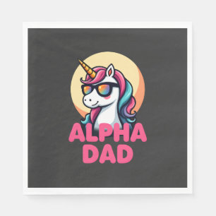 Funny Unicorn Dad Laufey Men Father's Day Christma Napkin