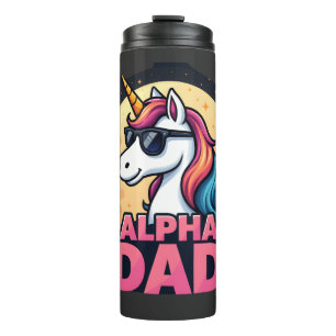 Funny Unicorn Dad Laufey Men Father's Day Christma Thermal Tumbler