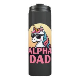 Funny Unicorn Dad Laufey Men Father's Day Christma Thermal Tumbler