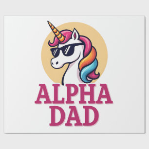 Funny Unicorn Dad Laufey Men Father's Day Christma Wrapping Paper
