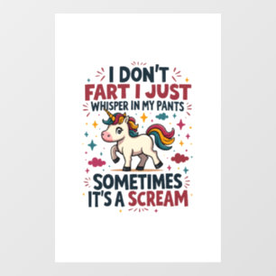 Funny Unicorn Fart Quote Vintage Rainbow Unicorn T