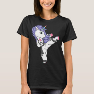 Funny Unicorn Karate Girl I Taekwondo Martial Arts T-Shirt