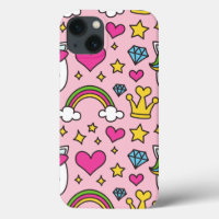 Funny Unicorn Pattern Pink Magic Horse Cute      