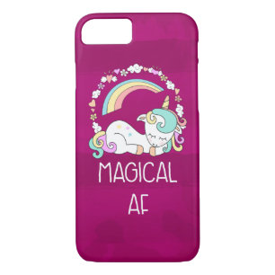 Funny Unicorn Saying Magical AF iPhone 8/7 Case