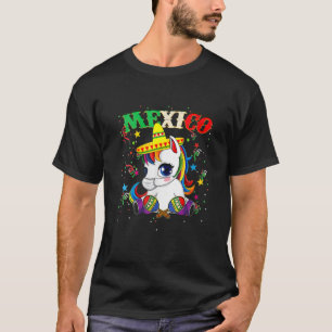 Funny Unicorn Wearing Mask Cinco De Mayo Mexican F T-Shirt