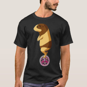 Funny Unicycle Guinea Pig Premium T-Shirt
