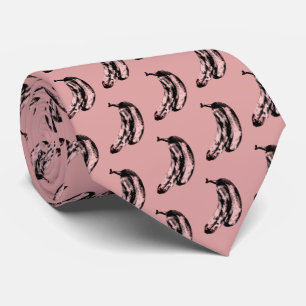 Funny Unique Banana Pattern Tie