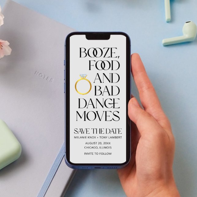 Funny Unique Digital Wedding Save the Date (Funny Unique Digital Wedding Save the Date)