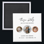 Funny Unique Kids Photo Wedding Save The Date Magnet<br><div class="desc">This funny magnet is a product that is designed to help you announce your wedding date in a fun and creative way. It is a magnet that you can customise with a photo of your choice and a message that reads "Save the Date". The unique aspect of this product is...</div>