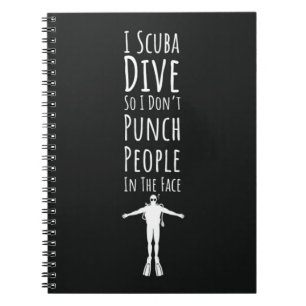 Funny Unique Scuba Diving Gifts Diver Snorkelling Notebook