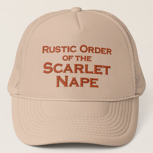 Funny Upscale Redneck Trucker Hat (Front)