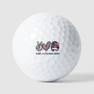 Funny US Flag Patriotic Golf Balls