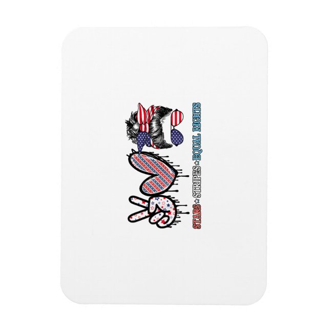 Funny US Flag Patriotic Magnet (Vertical)