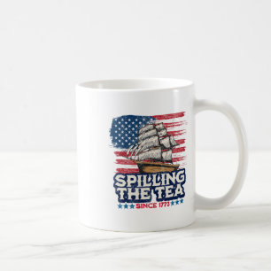 Funny Us History Teacher Boston Spilling The Tea S Coffee Mug
