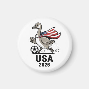 Funny USA 2026 Patriotic Goose Meme Design Magnet