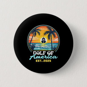 Funny Usa America Shirt Gulf Of Us America Est 202 6 Cm Round Badge