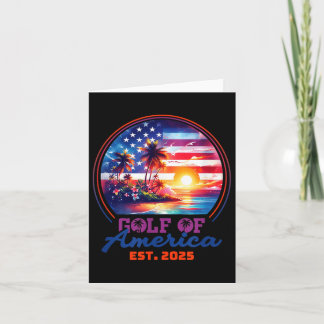 Funny Usa America Shirt Gulf Of Us America Est 202 Card