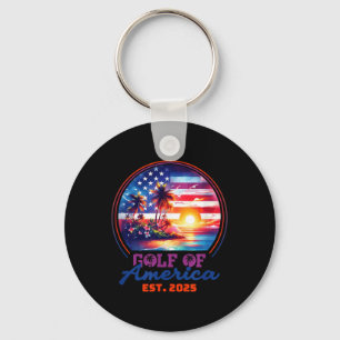 Funny Usa America Shirt Gulf Of Us America Est 202 Key Ring