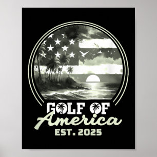 Funny Usa America Shirt Gulf Of Us America Est 202 Poster