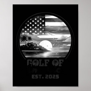 Funny Usa America Shirt Gulf Of Us America Est 202 Poster