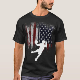 Funny USA American Flag Dodgeball T-Shirt