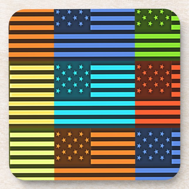 Funny USA Flag Coaster (Front)