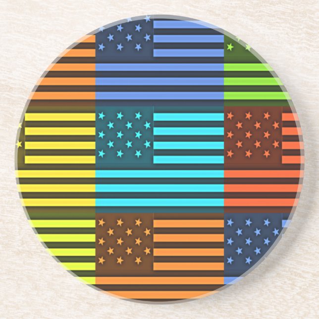 Funny USA Flag Coaster (Front)