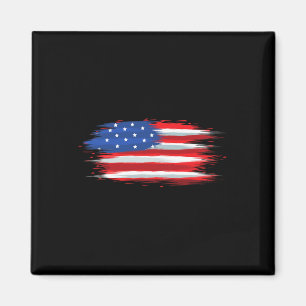 Funny Usa Flag Patriotic 4th Of July Day Of Indepe Magnet