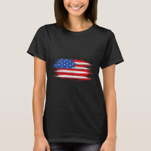 Funny Usa Flag Patriotic 4th Of July Day Of Indepe T-Shirt