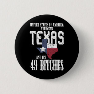 Funny Usa Flag United States Of America Texas 6 Cm Round Badge