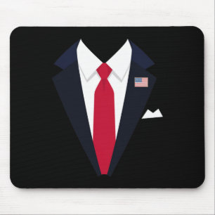 Funny Usa President Trump Suit Easy Halloween Cost Mouse Pad