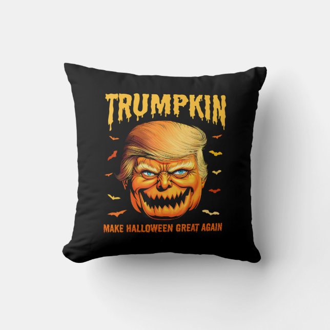 Funny Usa Pumpkin Trumpkin Make Halloween Great Ag Cushion (Front)