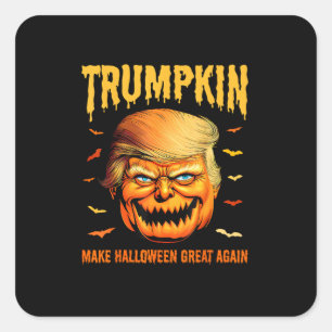 Funny Usa Pumpkin Trumpkin Make Halloween Great Ag Square Sticker