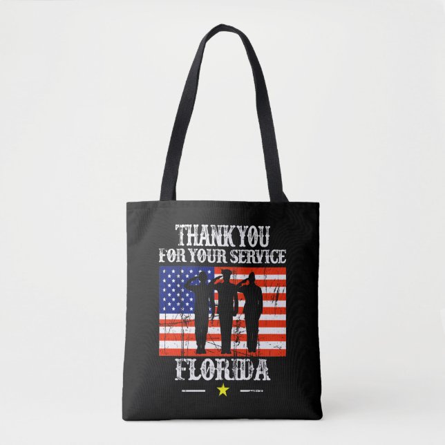 Funny USA State Florida Tote Bag Christmas (Front)