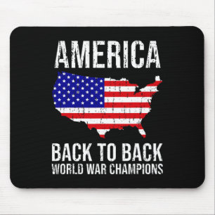 Funny Usa T Shirt Us Flag Tee Patriodic 4th Of Jul Mouse Pad