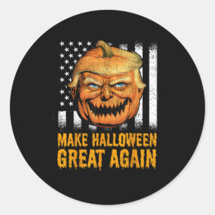 Funny Usa Trumpkin Make Halloween Great Again Classic Round Sticker