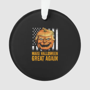 Funny Usa Trumpkin Make Halloween Great Again Ornament