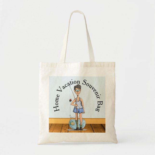 Funny Vacation Tote Bag (Front)