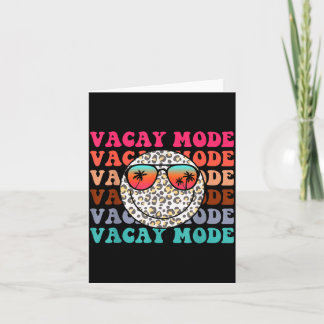 Funny Vacay Mode On Summer Vacation School Teacher Card