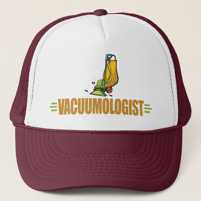 Funny Vacuuming Trucker Hat (Front)