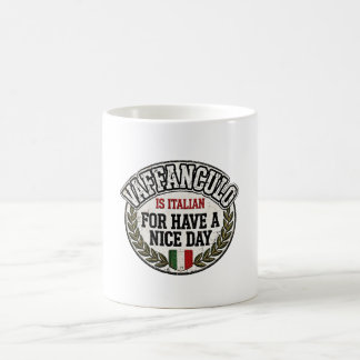 Funny Vaffanculo Italian Hand Gesture Mug 