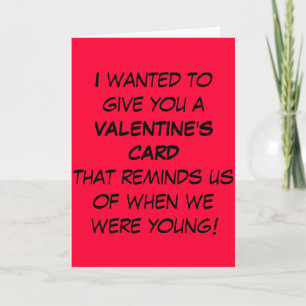Funny Valentine Card for old people